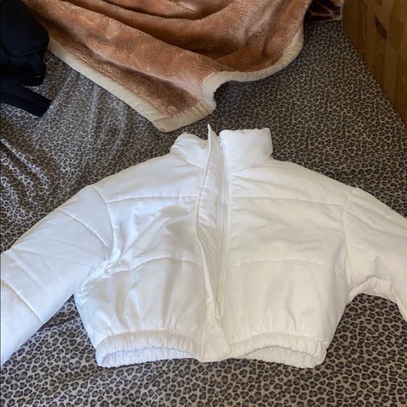 white puffer jacket